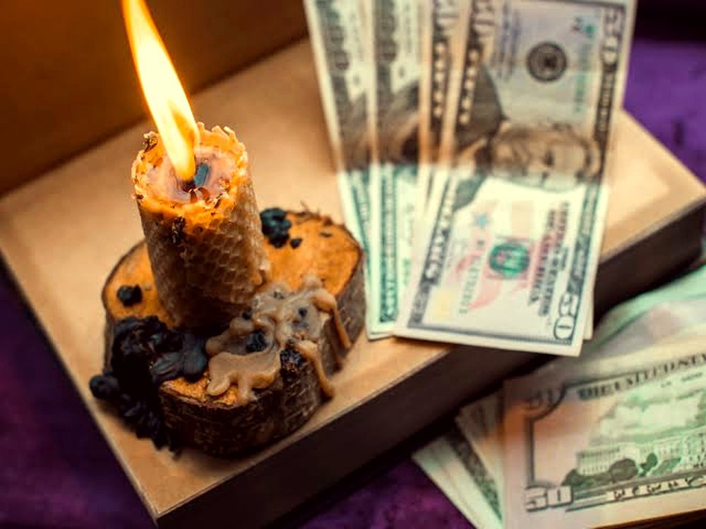Economía, Riqueza y Abundancia - vela ritual de prosperidad